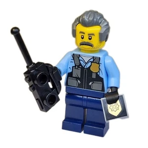 NEU LEGO® Polizei Sargent Minifigur Supervisor mit Abzeichen City Cop - Bild 1 von 2