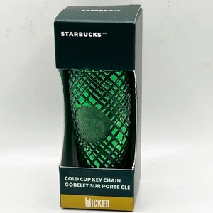 Starbucks Wicked Green Gemstone Emerald City Cold Cup Keychain Ornament NIB - Picture 1 of 6