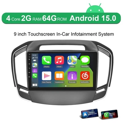 9" For Vauxhall Insignia Opel 2013-2017 Carplay Android Car Stereo Radio GPS 64G - Image 1 of 4