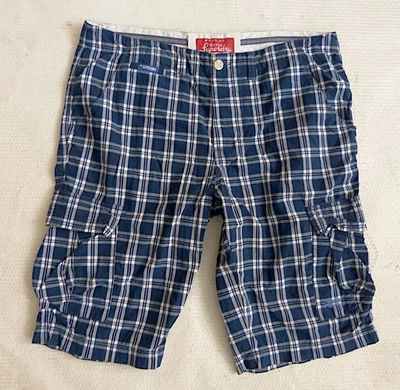 Superdry short cargo en coton à carreaux XXL - Photo 1/4