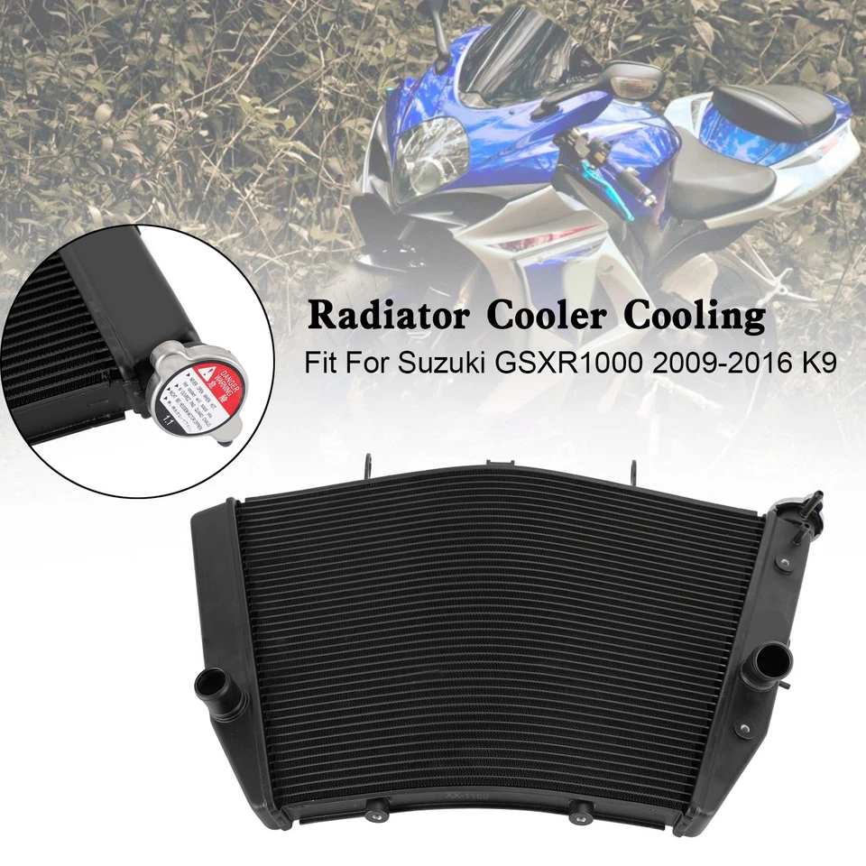 Engine Radiator Cooler Cooling For Suzuki GSXR1000 GSX-R1000 2009-2016 K9 — 第 1/4 张图片