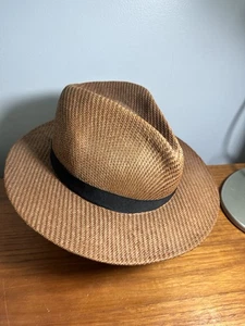Cappello di paglia Panama Jack grande marrone l'originale usato in ottime condizioni - Foto 1 di 5