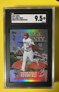 2022 Topps HA-5 MIKE TROUT SGC 9.5 Home Field Advantage Three Time MVP Angels - Picture 1 of 2
