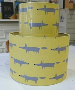 Handmade Lampshade - Scion Mini Fox - Yellow - Picture 1 of 3