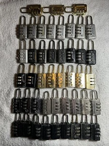 Combination Lock Lot 45 3-Digit Resettable Locks for Travel & More - Picture 1 of 1