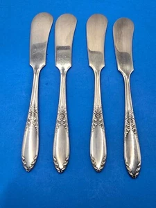 National Silver Plate King Edward Butter Spreaders Set of 4 - Picture 1 of 2