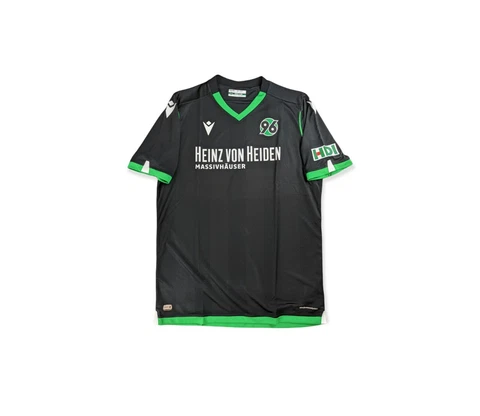 Hannover 96 19/20 Away Blank Jersey Macron Men's Black NWT Cover