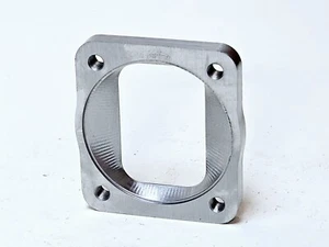 T4 Undivided to 3.5" inch Inlet Turbo Flange Transition 1/2" CNC  S300 S400 GT35 - Bild 1 von 3