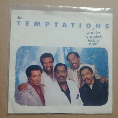 Виниловая пластинка THE TEMPTATIONS I Wonder Who She's Seeing Now ПРОМО 45 7 дюймов R&B SOUL - Изображение 1 из 4
