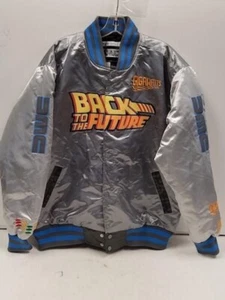HEADGEAR CLASSICS BACK TO THE FUTURE DELOREAN SATIN JACKET - 80’S NOSTALGIA - Picture 1 of 7