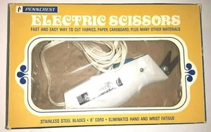 Vintage Penncrest Electric Scissors, 120 Volts, Tested, Working Original Box - Picture 1 of 5