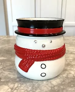 Yankee Candle Scenterpiece Wax Warmer Snowman Holiday Melt Timer 8” - Picture 1 of 3