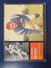 1962 Topps Football Card #5 Raymond Berry SP Colts LOW GRADE G/F/P