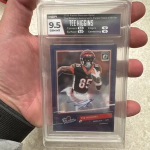 2020 TEE HIGGINS Donruss Optic The Rookies Auto Purple Stars 05/25 - Picture 1 of 2