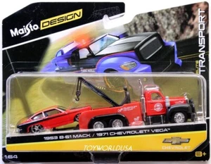 Maisto Design Elite Transport 1953 B-61 Mack & 1971 Chevrolet Vega - Bild 1 von 3
