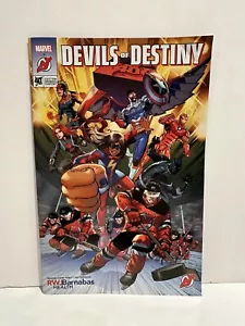 Cómic 2023 Nueva Jersey Devils Of Destiny Avengers SGA Marvel NJ NHL ¡Hockey! - Imagen 1 de 12