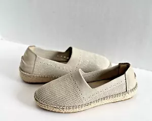 Cole Haan Womens Cloudfeel Stitchlite Espadrilles Beige/Gold Knit Comfort Sz 8 B - Picture 1 of 15