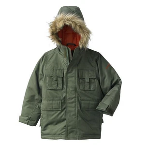 BNWT Eddie Bauer Boys Parka Coat Jacket Olive or Orange size 4, 5 NEW $138.00 - Picture 1 of 31