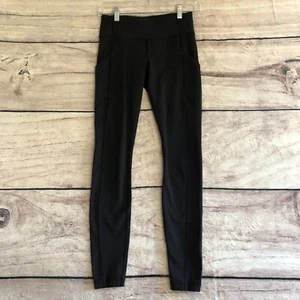 Lululemon Speed Tight V Womens 4 Black Zip Pocket Yoga Athleisure - Picture 1 of 14