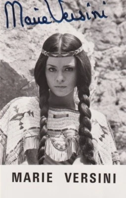 MARIE VERSINI Original Autogramm signierte Postkarte Top Portrait Winnetou - Bild 1 von 2