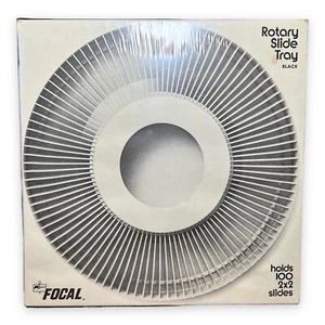 Vintage Kmart Rotary Slide Tray black holds 100 2X2 slides, sealed. - Picture 1 of 6