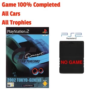 Gran Turismo Concept 2002 Tokyo PS2 Memory Card Unlocked 100% Completed Save - Picture 1 of 3