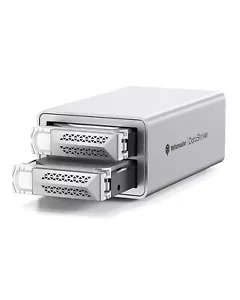 2 Bay RAID Festplatte Gehäuse USB 3.0 SATA Aluminium For 2.5" 3.5" SATA HDD/SSD - Bild 1 von 14