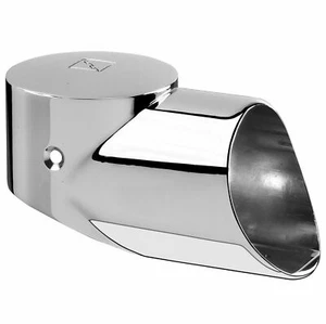 Conector de aterrizaje cromado Fusion para pasamanos Newel a 54 mm - Imagen 1 de 4