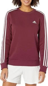 adidas Women's Essentials 3-Stripes Fleece Sweatsh - Choose SZ/color - Picture 1 of 2