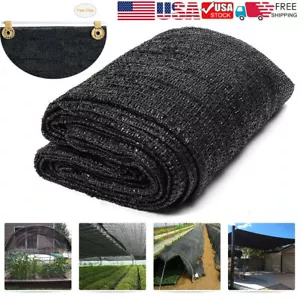 Agfabric Black Sun Shade Greenhouse Cloth with Clips for Patio/Pergola/Canopy - Picture 1 of 12