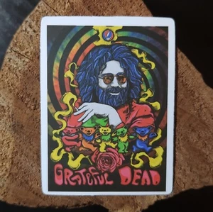 Grateful Dead & Co - Jerry Garcia / Psychedelic Dancing Bears Vinyl Stickers - Picture 1 of 2