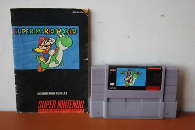 Super Mario World (Super Nintendo Entertainment System) Cartridge & Booklet - Image 1 of 4