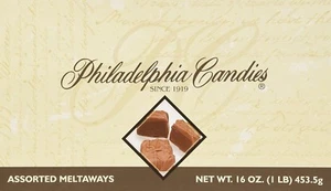 Philadelphia Candies Assorted Meltaway Truffles, Milk Chocolate 1 Pound Gift Box - Picture 1 of 5