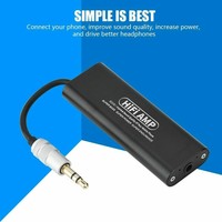 Mini 3.5mm Headphone Earphone Amplifier HiFi Stereo Audio AMP For Phone Speaker