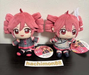 Kasane Teto Nuipurike Osuwari Plush Mascot Toy 2 Types Set Japan With Tag New - Picture 1 of 5