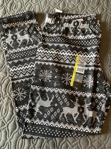 NEW No Boundaries NOBO Large Reindeer Christmas Holiday Legging Fair Isle - Picture 1 of 1