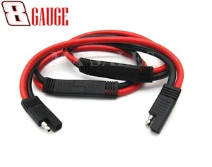 (Qty:3) 8 Gauge 2 Pin Quick Disconnect Wire Harness - SAE connectors - Picture 1 of 1