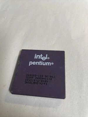 Intel Pentium 133MHz SK106J A80502-133 CPU Processor @CPU63 - Image 1 of 2
