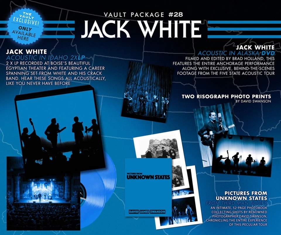 Jack White - Acoustic Third Man Vault #28 Complete Set 2xLP/DVD/Boxset Unopened  Foto 1 de 1