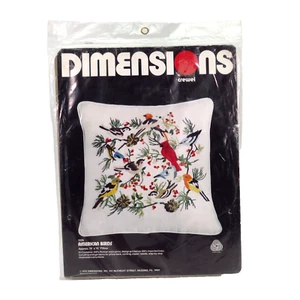 Dimensions American Birds Crewel Embroidery Kit 1026 Cardinal Christmas 1978 Vtg - Picture 1 of 16
