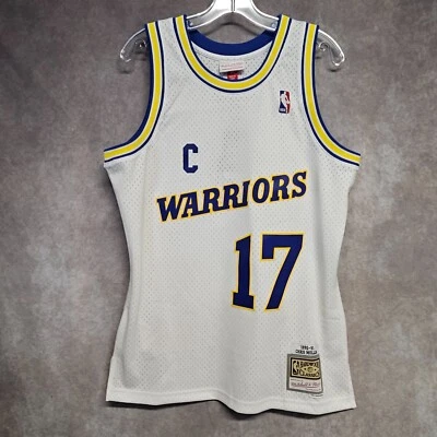 NWT Mitchell & Ness 1990 Golden State Warriors Chris Mullin 17 Jersey Men M $135 - Image 1 of 4