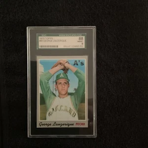 1970 Topps GEORGE LAUZERIQUE A’s NM-MT SGC 8 - Picture 1 of 2