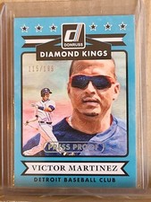 2015 Victor Martinez /199 Silver Press Proof Donruss Diamond Kings 