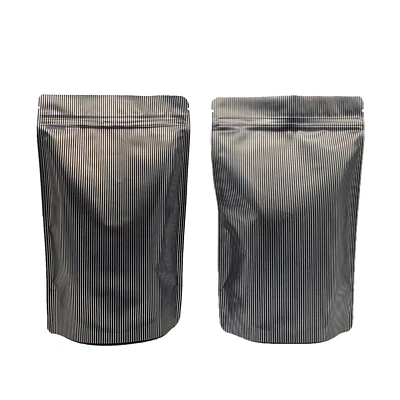 200 Food-Safe Self-Standing Mylar Zip Seal Bags for Coffee Bean Products 15x24cm - Image 1 of 4