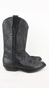 Vintage Tony Mora cowboy boots in black size EU41/UKM7.5/USM8.5 - Picture 1 of 9