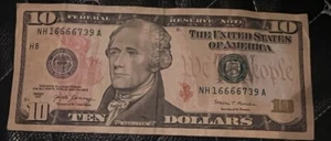 2017 Serie 10 Dollar Schein seltener Zehn Dollar Schein 16666739 Seriennummer - Bild 1 von 2