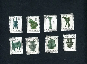 VR China 1964 S63 Sc 783-790 Bronze Schiffe kompletter Satz CTO OG ss A - Bild 1 von 2