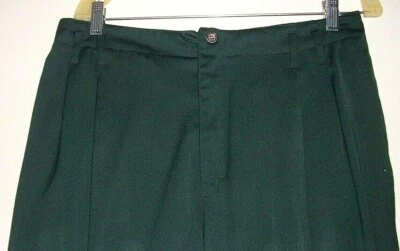 LIZ CLAIBORNE Elisabeth Ladies Petite 20 Hunter Green DRESS PANTS Career  - Image 1 of 4