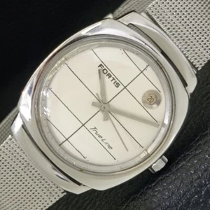 FORTIS TRUELINE AUTOMATIC SWISS MENS WHITE COLOR DIAL WATCH a433035-a - Picture 1 of 10
