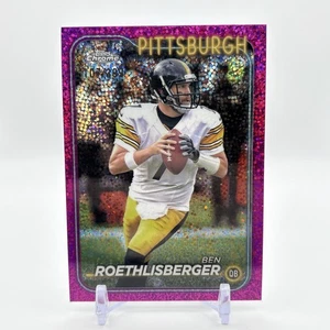 2024 Topps Chrome #81 Ben Roethlisberger Magenta Speckle /399 - Picture 1 of 2